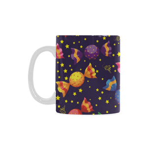 Candy Star Pattern Classical White Mug (FulFilled In US)
