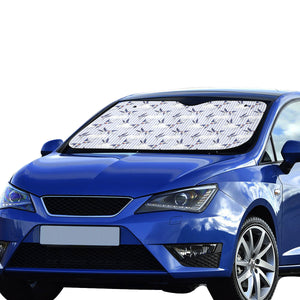 Swallow Pattern Print Design 03 Car Sun Shade