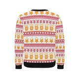 Beer Sweater Printed Pattern Men's Crew Neck Sweatshirt