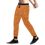 Red Flame Fire Pattern Unisex Casual Sweatpants