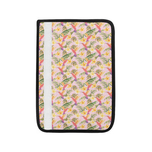 Hummingbird Pattern Print Design 03 Car Seat Belt Cover