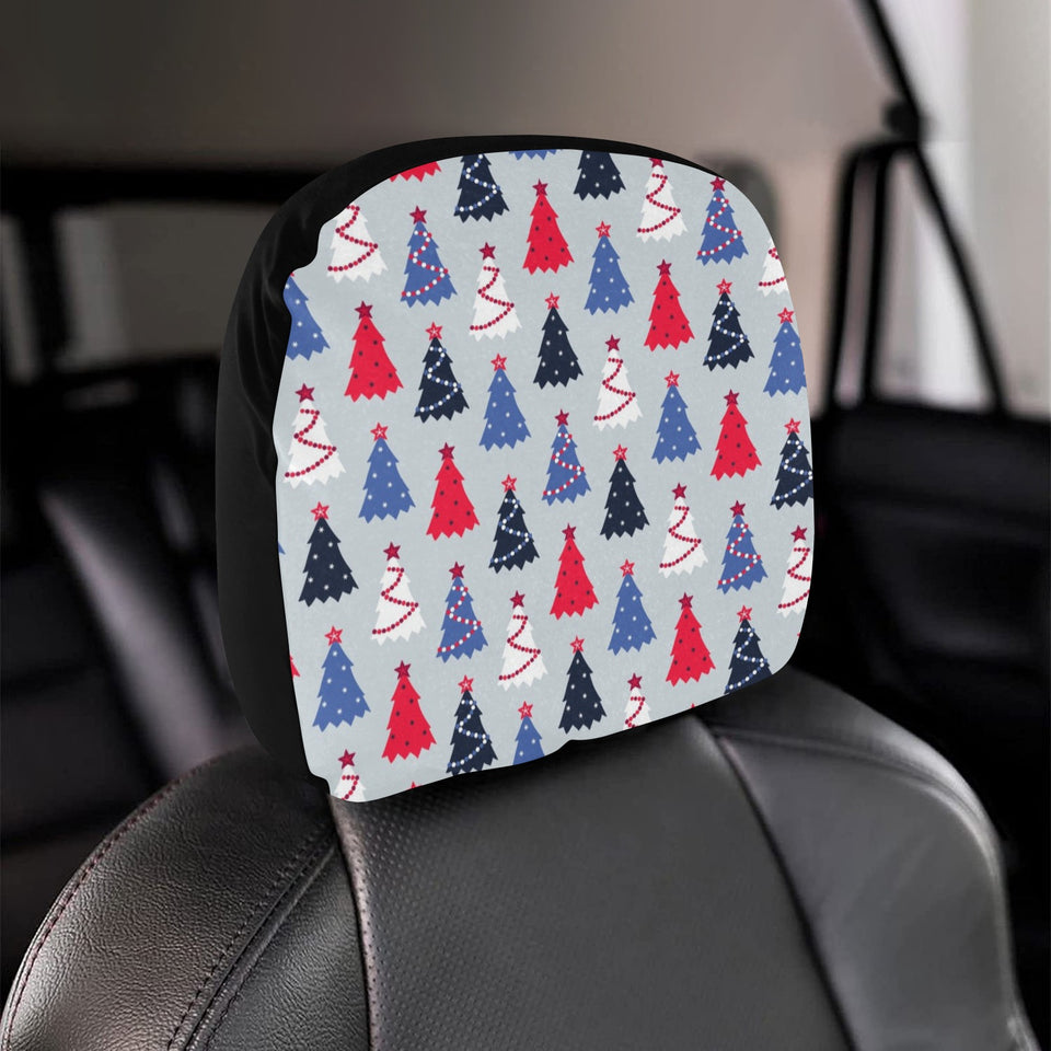 Christmas Tree Star Pattern Car Headrest Cover