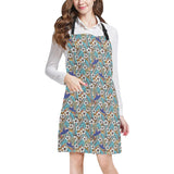 Hummingbird Pattern Print Design 02 Adjustable Apron