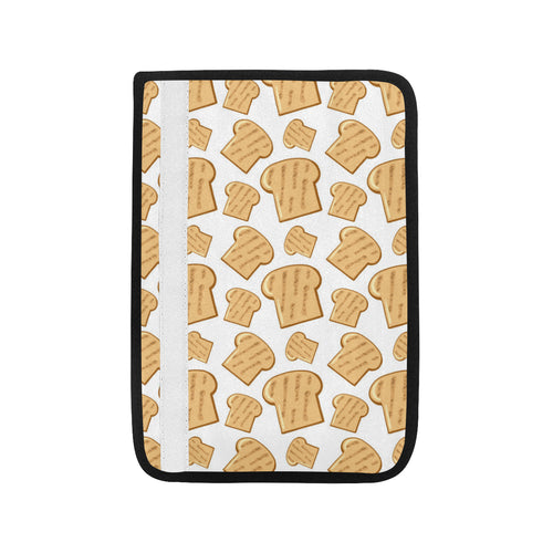 Bread Toast Pattern Print Design 05 Car Seat Belt Cover