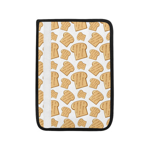 Bread Toast Pattern Print Design 05 Car Seat Belt Cover