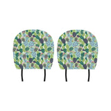 Cactus Pattern Background Car Headrest Cover