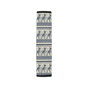 Kangaroo Aboriginal Pattern Ethnic Motifs Car Seat Belt Cover