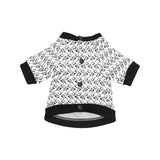 Engine Piston Pattern Print Design 03 All Over Print Pet Dog Round Neck Fuzzy Shirt