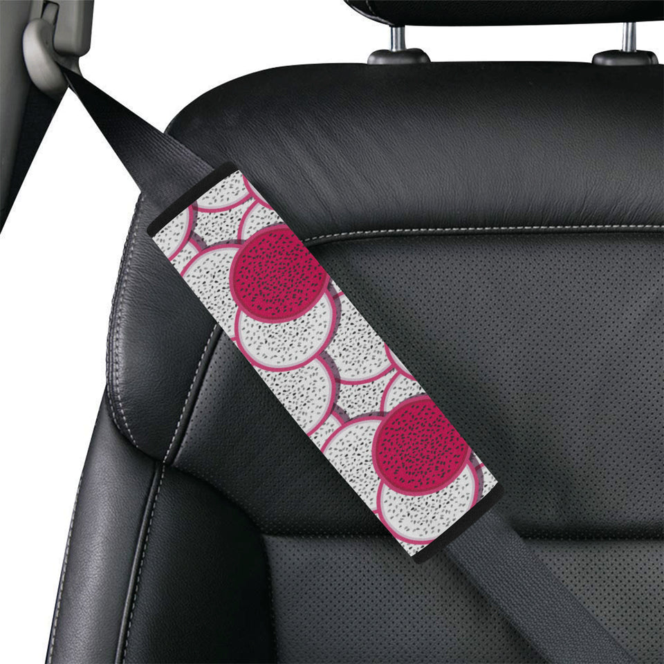 Sliced Dragon Fruit Pattern Car Seat Belt Cover