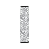 Gear Pattern Print Design 05 Car Seat Belt Cover