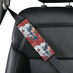 Red Theme Japanese Pattern Car Seat Belt Cover