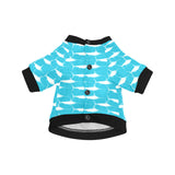 Swordfish Pattern Print Design 02 All Over Print Pet Dog Round Neck Fuzzy Shirt