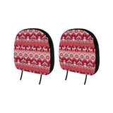 Snowman Sweater Printed Pattern Car Headrest Cover