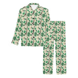 Giraffe Pattern Print Design 02 Men's Long Pajama Set