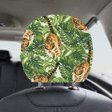 Bengal Tiger Pattern leaves Car Headrest Cover