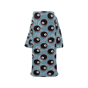 Billiard Ball Pattern Print Design 01 Blanket Robe with Sleeves