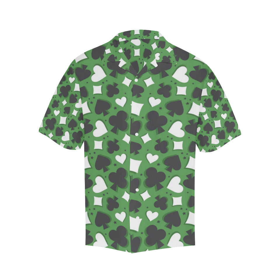 Casino Cards Suits Pattern Print Design 02 Men's All Over Print Hawaiian Shirt (Model T58)