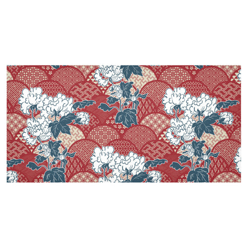 Red Theme Japanese Pattern Tablecloth