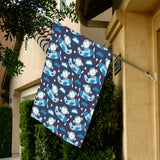 Monkey in Airplane Pattern House Flag Garden Flag