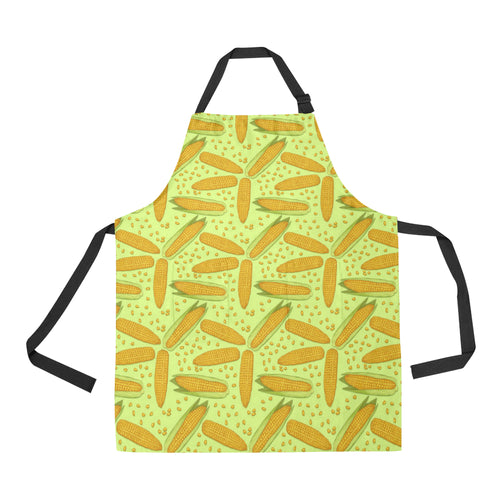 Corn Pattern Print Design 03 Adjustable Apron