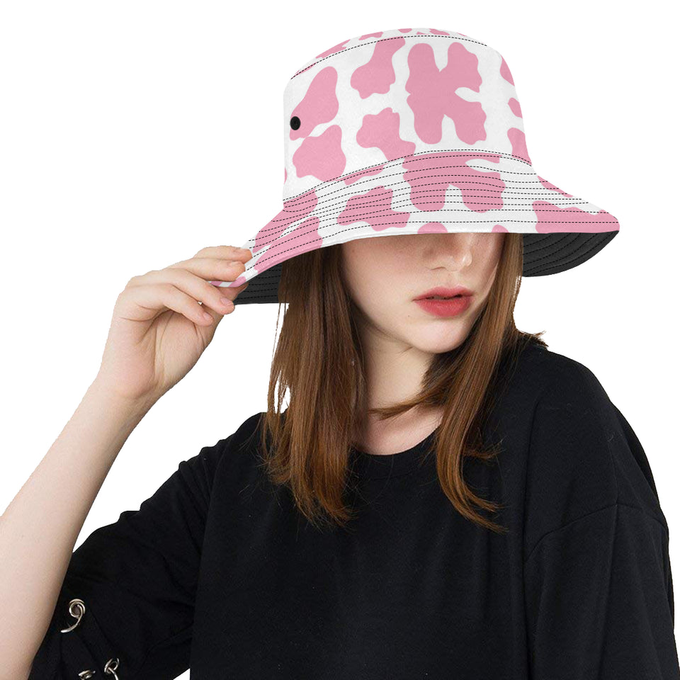 Pink Cow Skin Pattern Unisex Bucket Hat