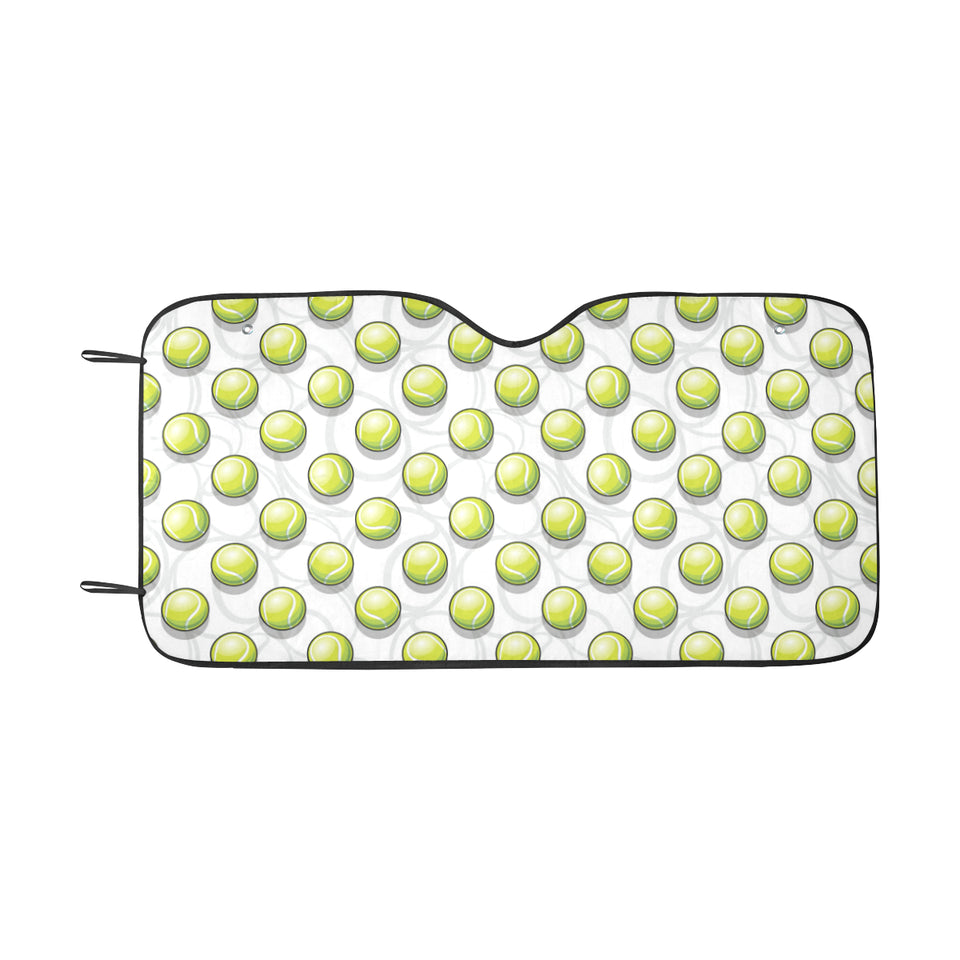 Tennis Pattern Print Design 05 Car Sun Shade