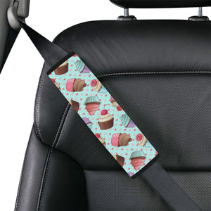 Cup Cake Heart Pattern Car Seat Belt Cover