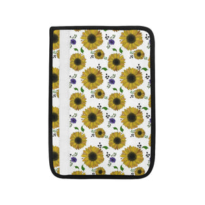 Sunflower Pattern Background Car Seat Belt Cover