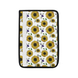 Sunflower Pattern Background Car Seat Belt Cover