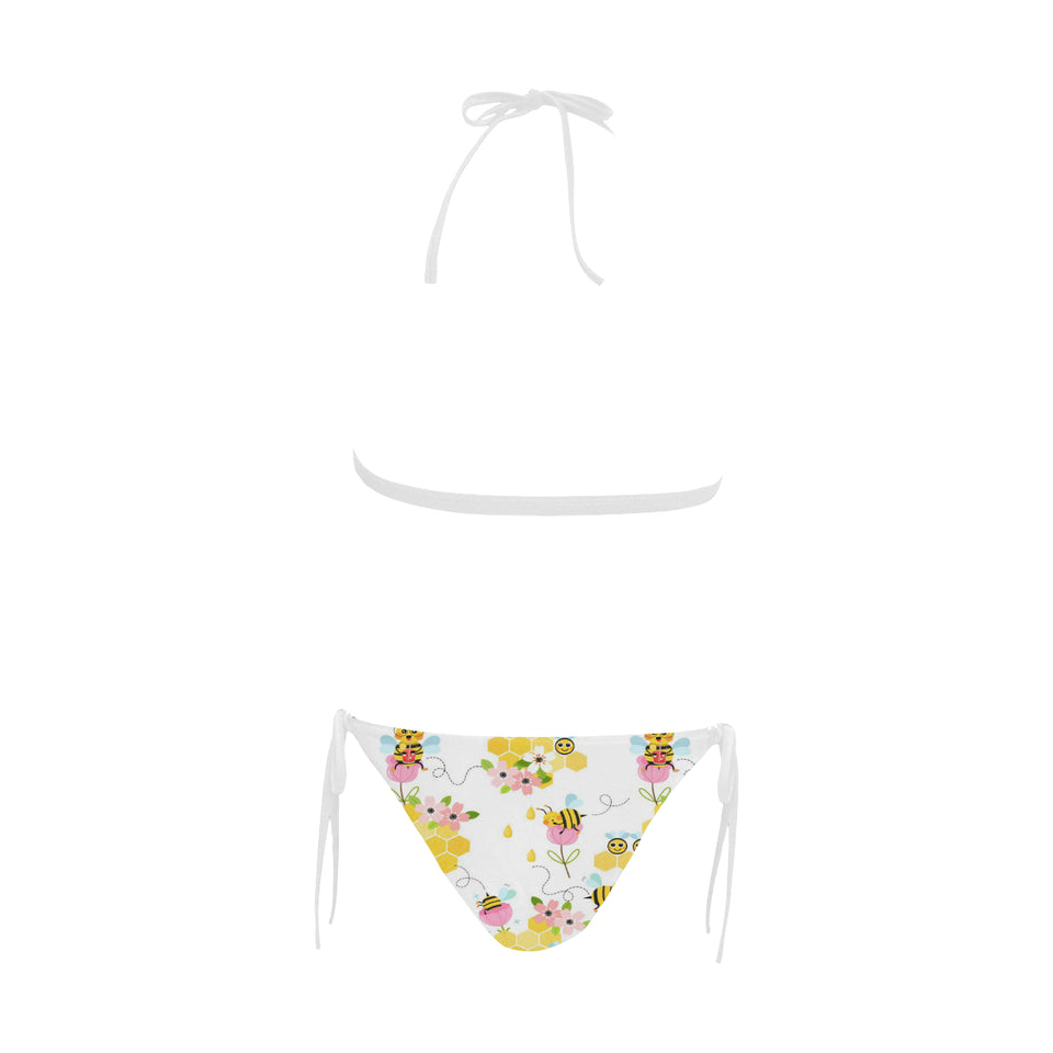 Cute Bee Pattern Sexy Bikinis Two-Pieces Swimsuits
