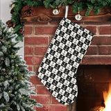 Anchor Black and White Patter Christmas Stocking