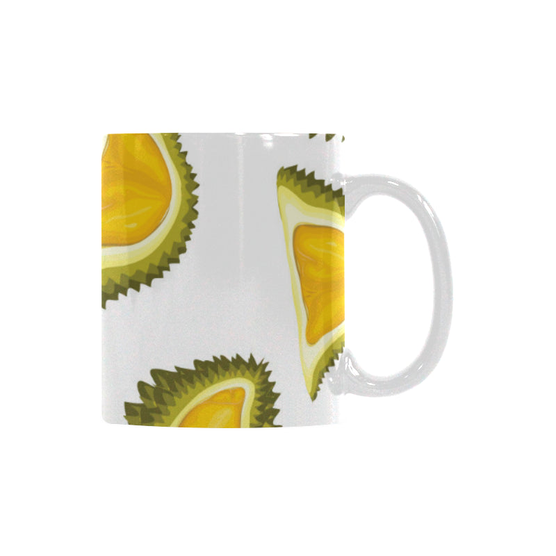 Durian Pattern Classical White Mug (FulFilled In US)