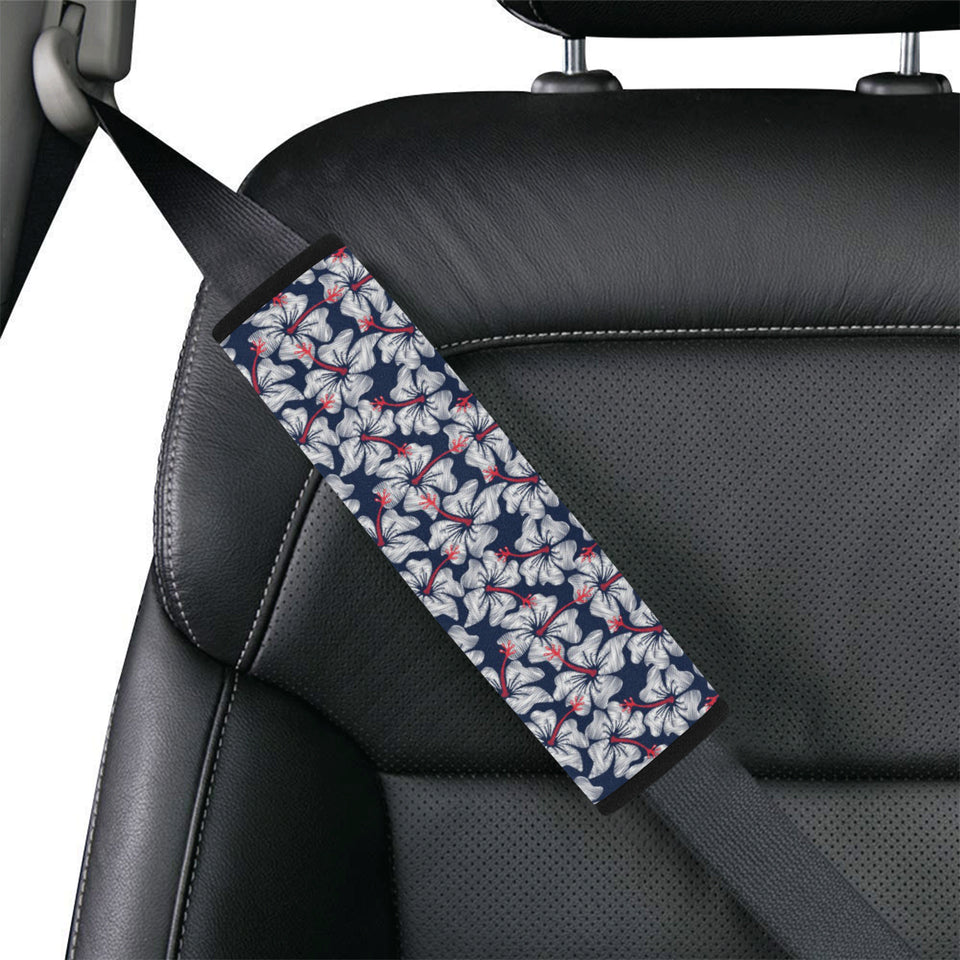 Hibiscus Pattern Print Design 02 Car Seat Belt Cover