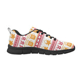 Beer Sweater Printed Pattern Men's Sneakers Black