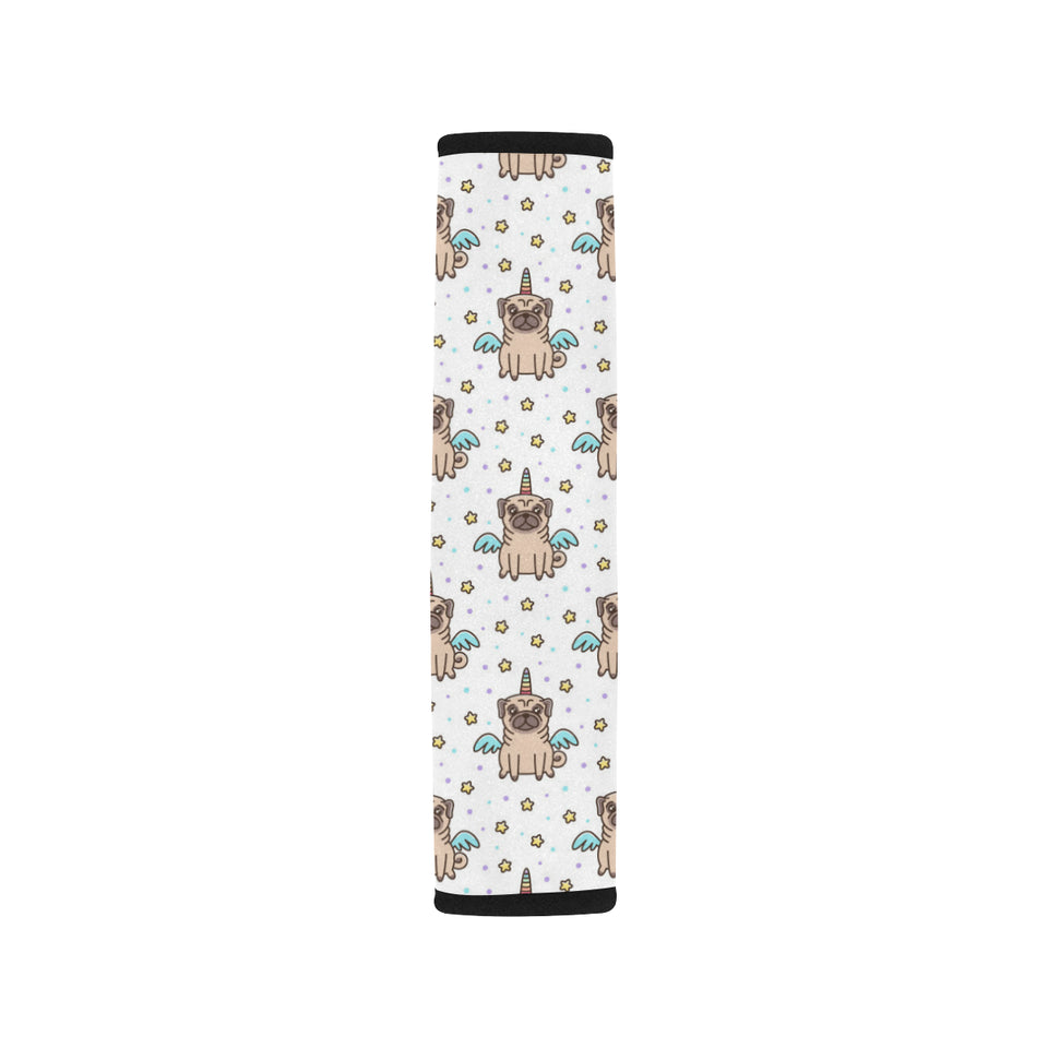 Unicorn Pug Pattern Car Seat Belt Cover