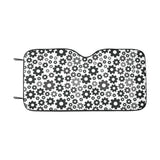 Gear Pattern Print Design 01 Car Sun Shade