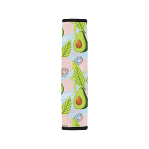 Avocado Pattern Theme Car Seat Belt Cover