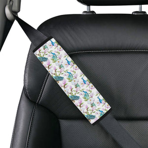 Peacock Pink Flower Pattern Car Seat Belt Cover