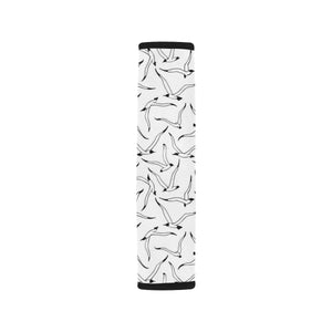 Seagull Pattern Print Design 04 Car Seat Belt Cover