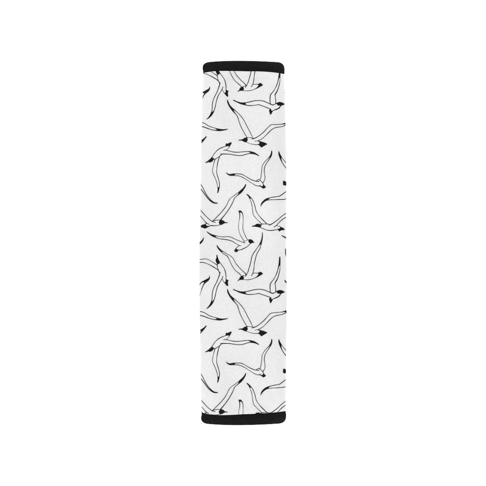 Seagull Pattern Print Design 04 Car Seat Belt Cover