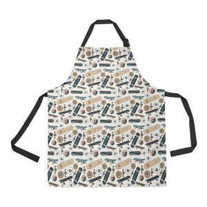 Skate Board Pattern Print Design 01 Adjustable Apron