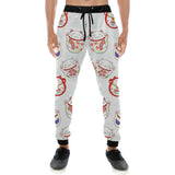 Meneki Neko Lucky Cat Pattern Unisex Casual Sweatpants