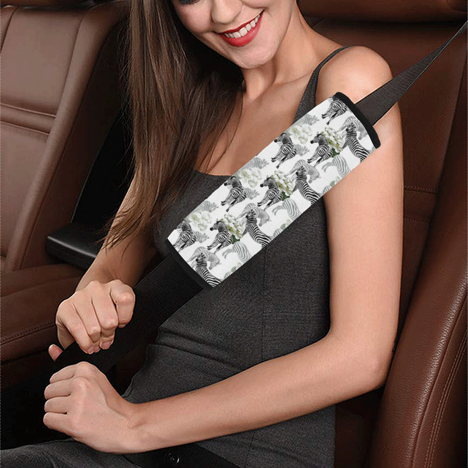 Zebra Pattern Car Seat Belt Cover