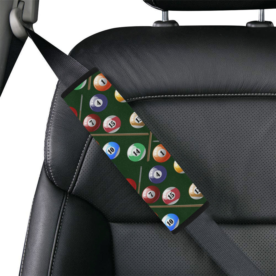 Billiard Ball Pattern Print Design 03 Car Seat Belt Cover