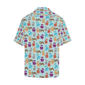 Teddy Bear Pattern Print Design 03 Men's All Over Print Hawaiian Shirt (Model T58)