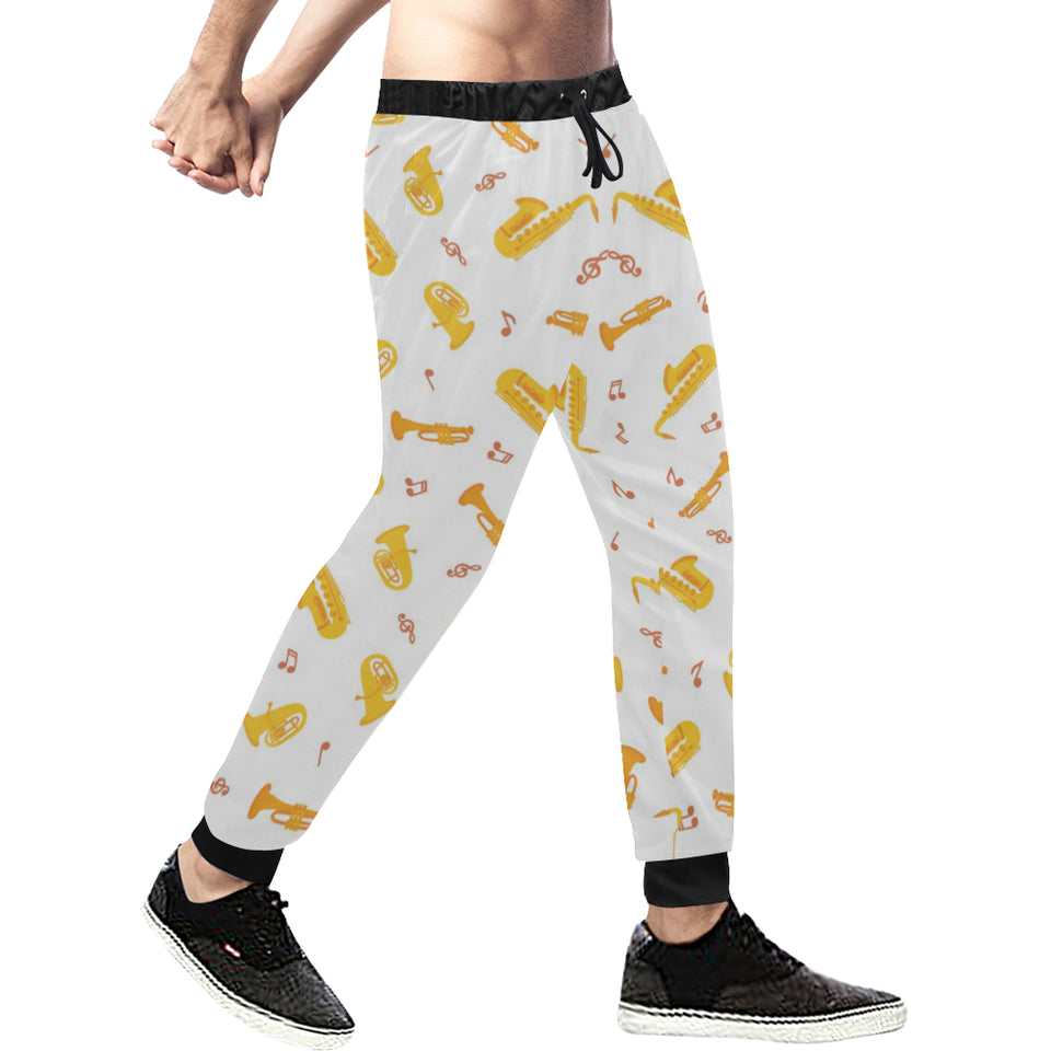 Saxophone Pattern Theme Unisex Casual Sweatpants