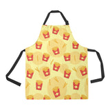 French Fries Pattern Background Adjustable Apron