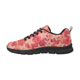 Starfish Red Theme Pattern Men's Sneakers Black