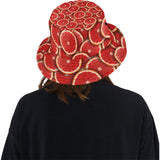 Sliced Grapefruit Pattern Background Unisex Bucket Hat