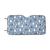 Seagull Pattern Print Design 01 Car Sun Shade